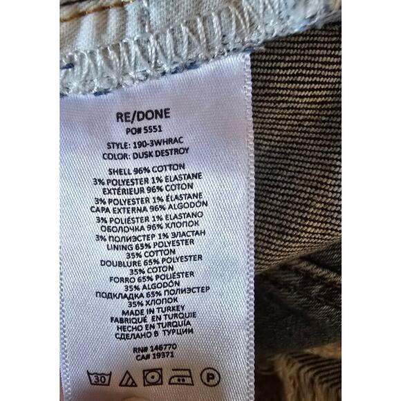 RE/DONE 90s High Rise Ankle Crop Jean - Picture 6 of 14